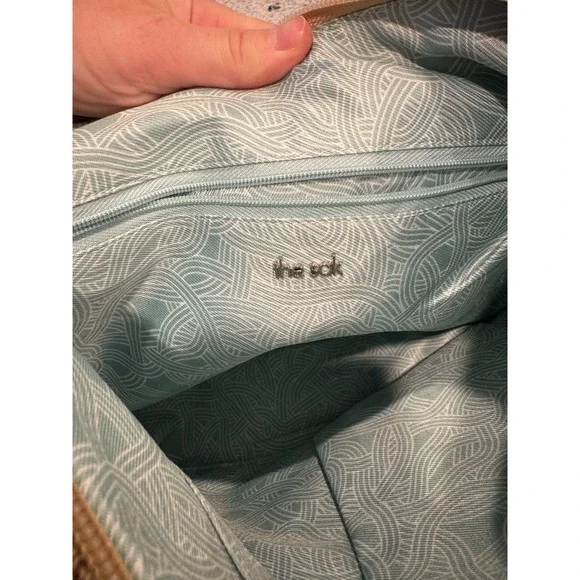 The Sak Sequoia Women's Handbag Brown Crochet Pockets Shoulder Strap Hobo Bag - Picture 6 of 9